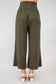 Linen Bamboo Khaki Capri