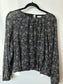 NWT DEX ELASTIC WAIST FLORAL BLOUSE