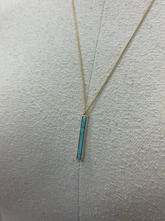 Turquoise Bar Pendant