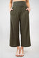 Linen Bamboo Khaki Capri