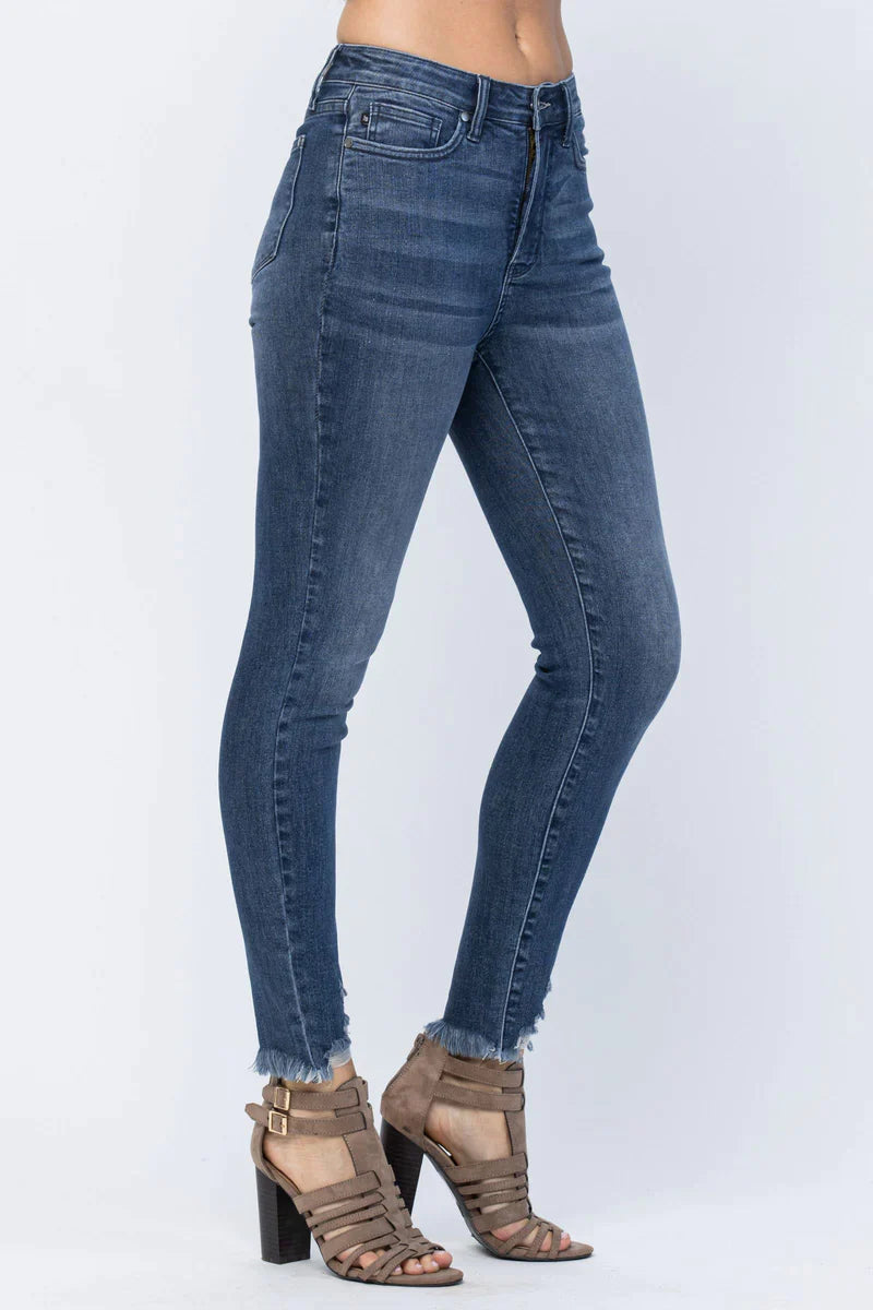 JUDY BLUE - HIGH RISE TUMMY CONTROL SKINNY JEAN – Little Town Boutique