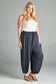 The Overall Romper Shorts (Olive)