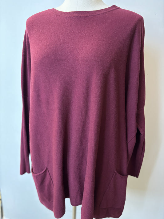 Pre-Loved Tea n Rose Pocket Sweater