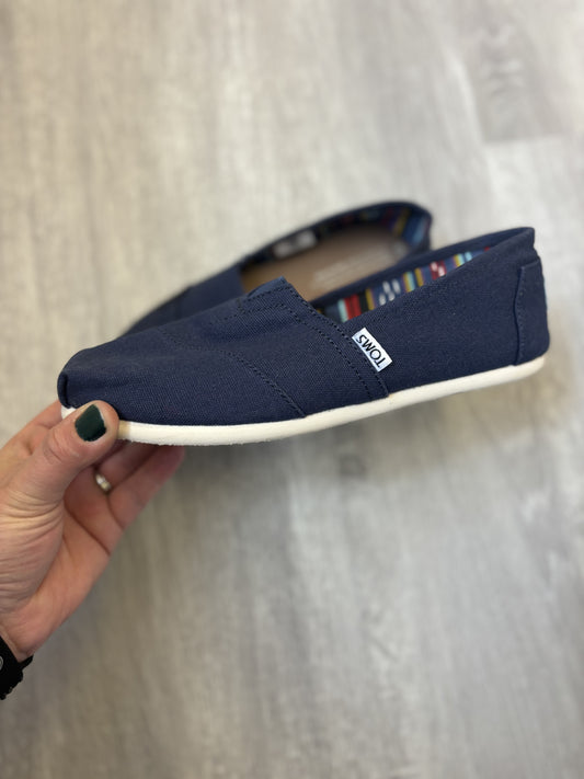 Pre-Loved Toms Navy Slip On