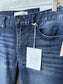 NWT - Kancan Cane Mid Rise Slim Straight Leg
