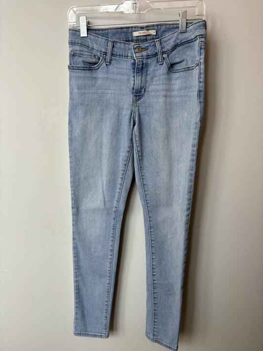 Pre-Loved Levi's 711 Skinny Light Wash Denim