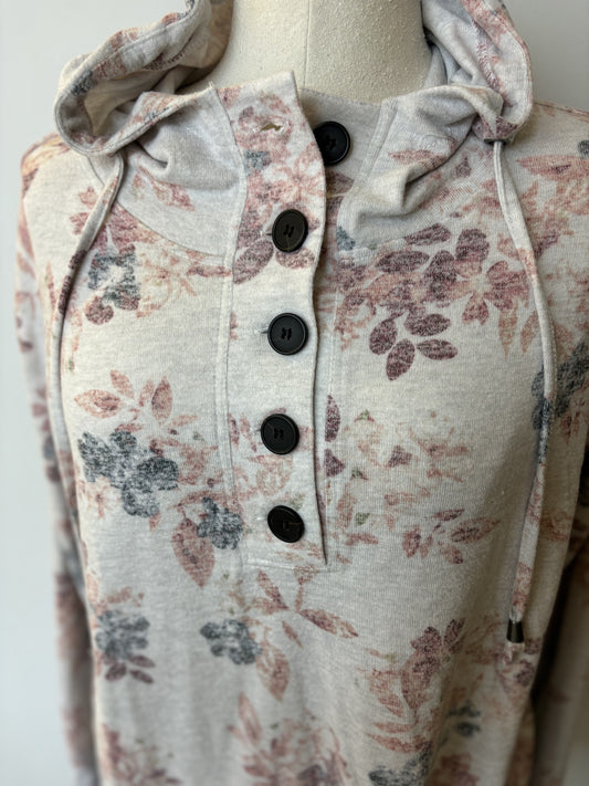 Pre-Loved Point Zero Floral Button Sweater