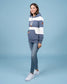 Wanakome - Lilia Grey Blue Striped Hoodie