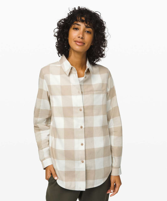Pre-Loved Lulumon Plaid Shirt