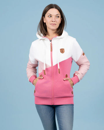 Wanakome Roxette Cosmo Pink Mix Full-Zip Hoodie