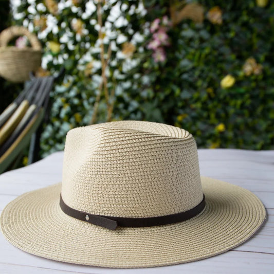 FEDORA SUN HAT WITH BELT
