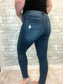 Judy Blue Raw Hem Tummy Control Skinny Jeans