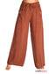 Amorosa - 2 Front Pocket Linen Pant -  Redwood